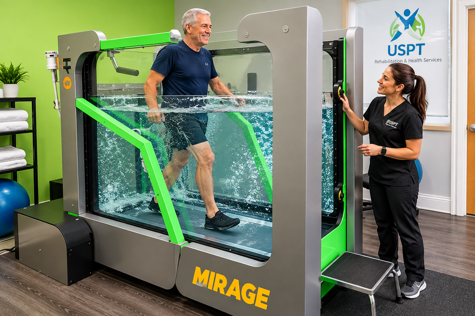 Hydrotherapy aqua treadmill